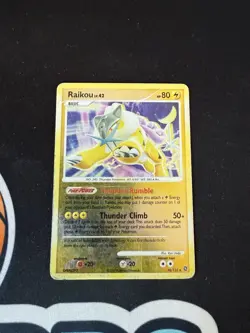 Raikou 16/132 Secret Wonders Reverse Holo Rare Pokemon Card DMG - Image 1