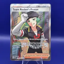 Team Rocket's Proton 227/182 Ultra Rare Destined Rivals Pokemon Card NM - Image 1