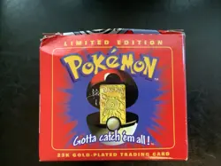 Pokemon 1999 Poliwhirl 23k Gold Plated Trading Card Pokeball Burger King No COA - Image 1