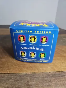 23k Gold Plated Jigglypuff trading card in original box from 1999 - Image 3