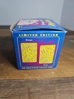 23k Gold Plated Jigglypuff trading card in original box from 1999 - Image 4