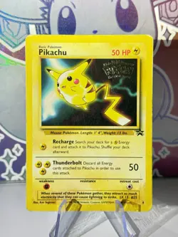 Pikachu #25 Promo 4 Pokemon The First Movie Promo Card MP-HP #B - Image 1