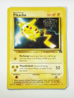 Pikachu #25 Promo 4 Pokemon The First Movie Promo Card MP-HP #B - Image 3