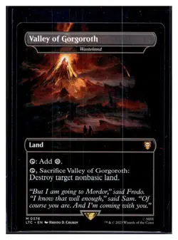 MTG Lord of the Rings Commander #376 Valley of Gorgoroth Mythic Rare (C) - Image 1