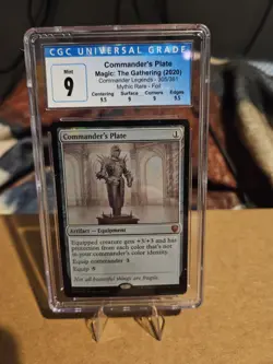 Commander's Plate Commander Legends Foil CGC 9 - Image 1