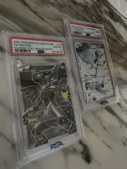 Pokemon Reshiram and Zekrom 25th Anniversary PSA 10S Celebrations - Image 1