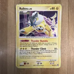 1x - Raikou - 16/132 - Holo Rare HP, English Pokemon Secret Wonders - Image 1