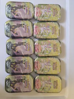 Pokemon TCG Prismatic Evolutions Mini Tins - Lot Of 10 Factory Sealed Tins - Image 1