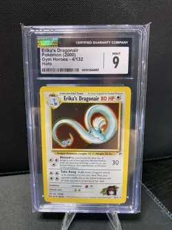 Pokemon Erika's Dragonair Holo Rare 4/132 Gym Heroes 2000 CGC 9 Unlimited - Image 1
