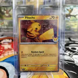 Pikachu 051/162 Cosmos Holo Pokemon Day 2026 Stamped Promo NM Condition - Image 1