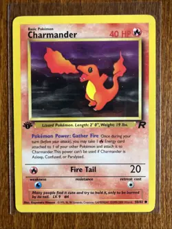 [NM] 2000 Pokemon Team Rocket Charmander 1st Edition #50/82 Common - Image 1