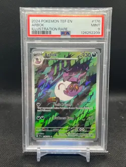 Arbok 176/162 Illustration Rare Temporal Forces EN PSA 9 MINT 2024 Pokemon TCG - Image 1