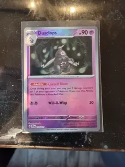 Pokemon Dusclops 036/131 Sv: Prismatic Evolutions Master Ball Pattern Holo NM - Image 1