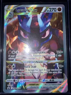 Pokemon TCG Lucario VSTAR #SWSH291 Black Star Promo, Crown Zenith - Image 1
