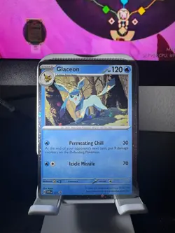 Pokemon TCG Glaceon Cosmos Holo Promo 171 Prismatic Evolutions Black Star - Image 1