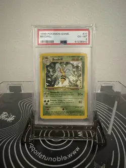 1999 Pokemon Base Set Beedrill #17 PSA 6 - Image 1