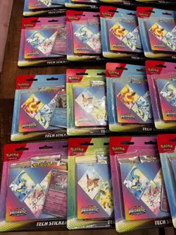 Pokemon Prismatic Evolutions Tech Sticker Collection (Lot of 24) Sealed - Image 3