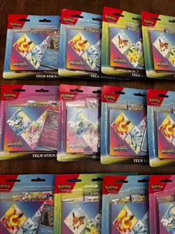 Pokemon Prismatic Evolutions Tech Sticker Collection (Lot of 24) Sealed - Image 4