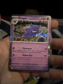 Gengar 094/165 Scarlet & Violet 151 Pokemon Reverse Holo Foil Rare - Image 1