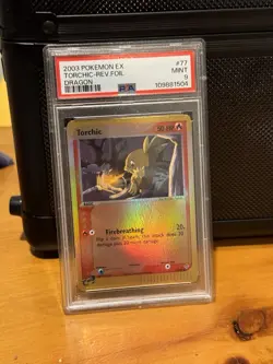 Pokemon EX Dragon Reverse Holo Torchic eReader 77/97 - PSA 9 Mint - Image 1