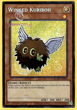 Yugioh! Winged Kuriboh MZMU-EN064 (Secret Rare) 1st Ed - Image 1