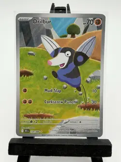 Pokemon Drilbur 124/086 SV: Black Bolt NM Card TCG - Image 1