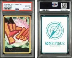 2025 ONE PIECE JAPANESE PRB02-PREMIUM BOOSTER DON!! CARD ROBIN GOLD PSA 10 - Image 3