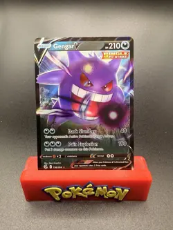 Gengar V 156/264 Ultra Rare Holo SWSH08: Fusion Strike Pokemon TCG NM Card TCG - Image 1