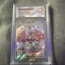 Pokemon TCG Charizard EX SVP074 Black Star Promo Card Ace Grading Mint 9 - Image 1