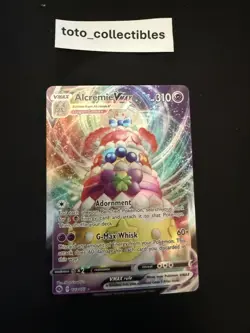 Pokemon Card Alcremie VMAX 023/073 Champions Path HOLO RARE - NM - Image 1