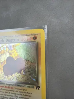 Pokemon Dark Dugtrio TCG Holo Card 6/82 Rare Team Rocket MP Condition - Image 3