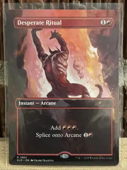 Desperate Ritual 1984 NM Rainbow FOIL Magic MTG Frank Frazetta - Image 1