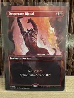 Desperate Ritual 1984 NM Rainbow FOIL Magic MTG Frank Frazetta - Image 2