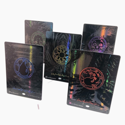 ALL 5 Oil Slick MTG Raised lands Foil Phyrexian Compleat Bundle - Image 1