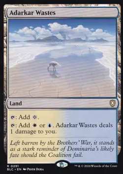 Adarkar Wastes - R - Commander: Bloomburrow - 291 - NM - Image 1