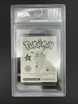 1999 MERLIN POKEMON #S22 SNORLAX-PRISM PSA 9 - Image 2