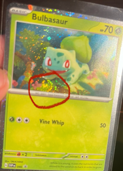 Bulbasaur 046 W/ Swirl - 151 Poster Collection Promo - Pokemon TCG - NM - Image 2