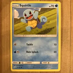 Squirtle - 23/181 - Common LP, English Pokemon Sun & Moon - Team Up - Image 1