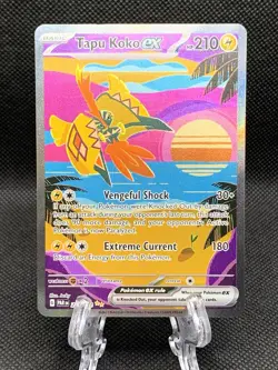 Pokemon TCG Tapu Koko EX 247/182 Paradox Rift Special Illustration - Image 1