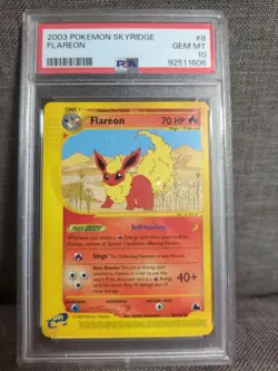 Pokemon - Skyridge 2003 - Flareon - PSA 10 Gem MT - Image 1