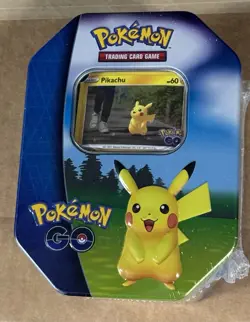 Pokemon TCG: Sword & Shield Pokemon GO Tin Pikachu - New - Sealed - Image 1
