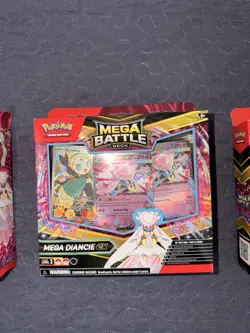 (3) Pokemon TCG Mega Battle Deck Mega Diancie EX MELOETTA IR PROMO NEW SEALED - Image 3