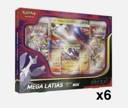Pokemon TCG Mega Latias ex COLLECTION BOX CASE Factory Sealed 6 Boxes - Image 1