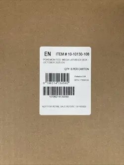 Pokemon TCG Mega Latias ex COLLECTION BOX CASE Factory Sealed 6 Boxes - Image 2