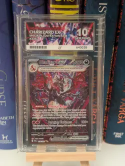 Pokemon Charizard ex 234/091 Secret Rare ACE 10 Gem Mint Paldean Fates - Image 1