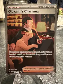 Giovanni's Charisma 204/165 Sv: Scarlet & Violet 151 Holo Pokemon TCG NM!! - Image 1