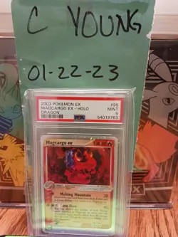 2003 Pokemon EX Dragon Holo Rare Magcargo EX 95/97 PSA 9 MINT!! - Image 1