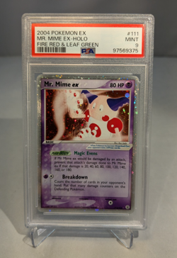 2004 Pokemon EX Mr. Mime Holo 111/112 Fire Red & Leaf Green PSA Mint 9 - Image 1