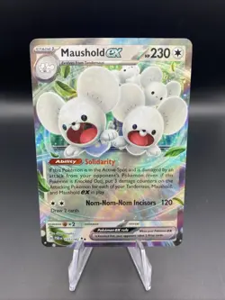 Maushold ex - 155/182 - Pokemon TCG Paradox Rift (2023) - NM - HOLO - Image 1