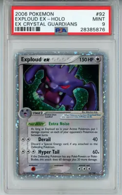 POKEMON EX CRYSTAL GUARDIANS EXPLOUD EX #92 ULTRA RARE PSA 9 MINT #28385876 - Image 1